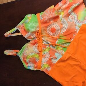 Bright Color Tankini Size S